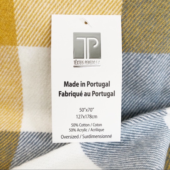 Texteis Penedo Fine Linen Bohemian Throw Blanket - Picture 4 of 12